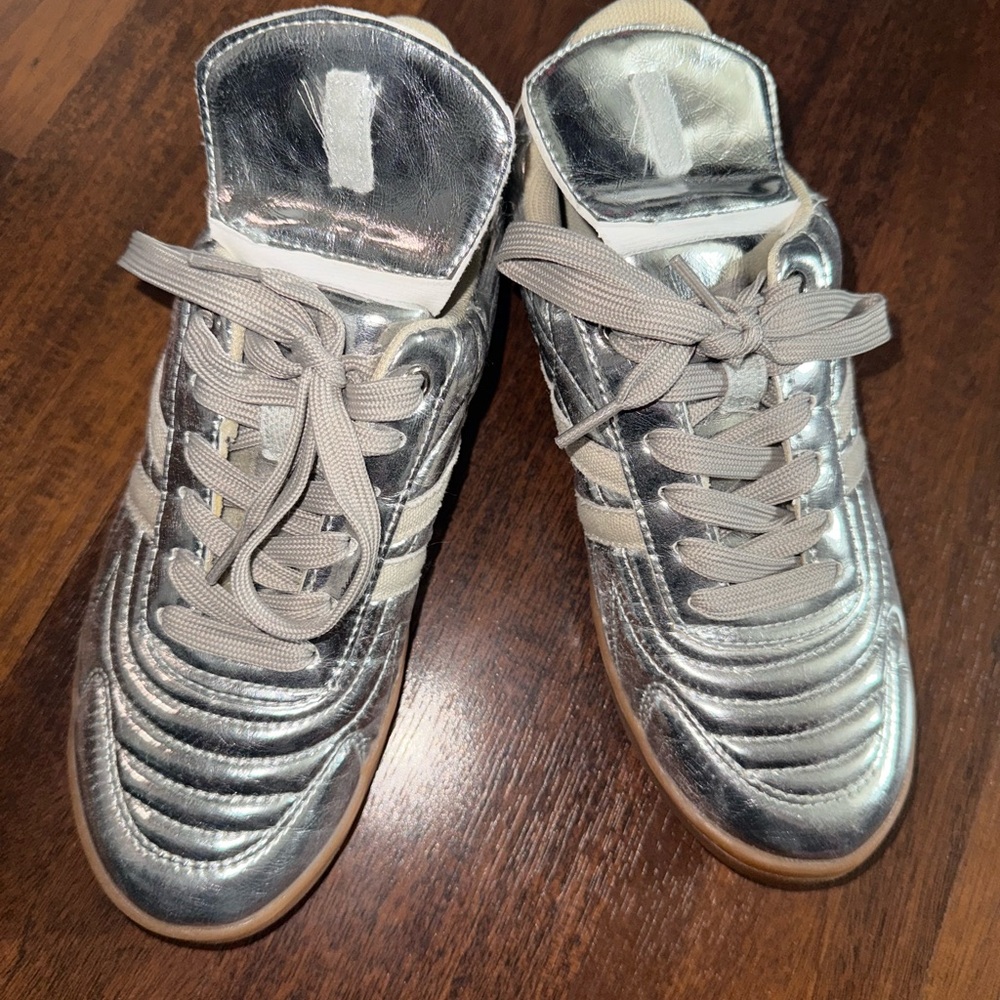 Steve Madden Silver Sneakers